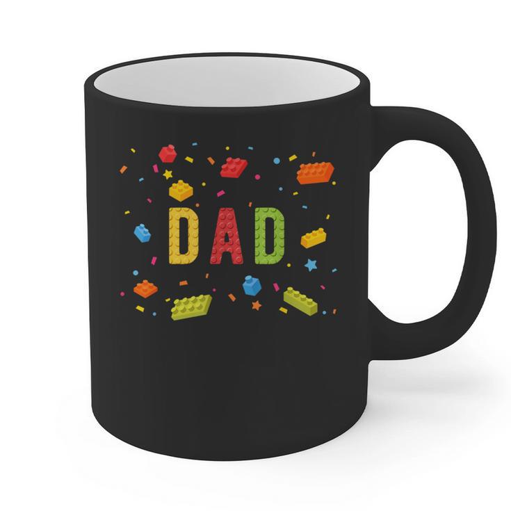 Dad Building Blocks Birthday Boy Graphic Print Coffee Mug