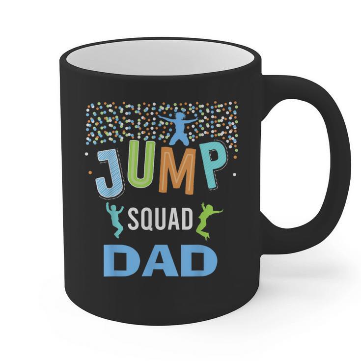 Dad Daddy Jump Squad Birthday Boy Trampoline Jumper Bday Graphic Print Coffee Mug
