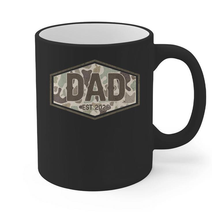 Dad Est 2026 Logo Father 2026 Loading New Dad 2026 Graphic Print Coffee Mug