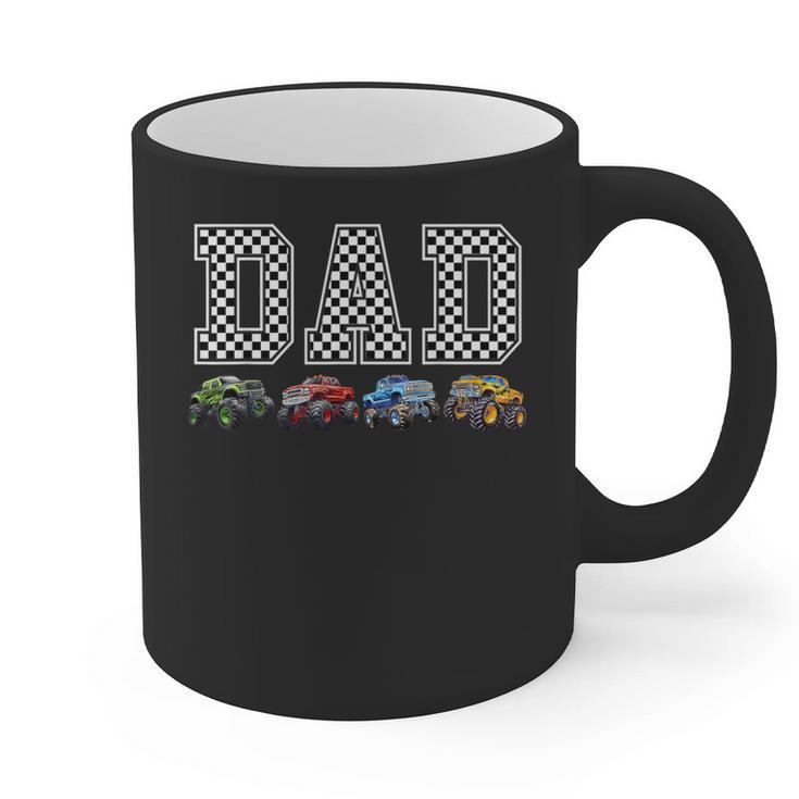 Dad Family Crew Monster Truck Lover Birthday Matching Graphic Print Coffee Mug