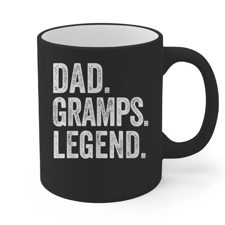Dad Gramps Legend Vintage Distressed Bold Gramps Graphic Graphic Print Coffee Mug