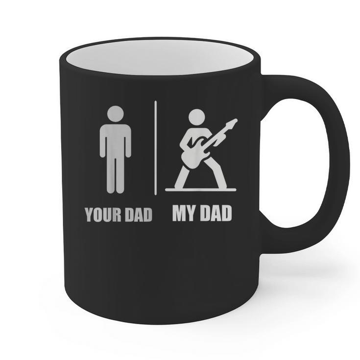 Your Dad My Dad Guitar Rock Music Player Guitarist Graphic Print Coffee Mug