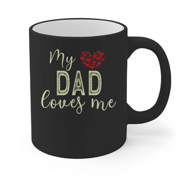 My Dad Loves Me Graphic Print Coffee Mug