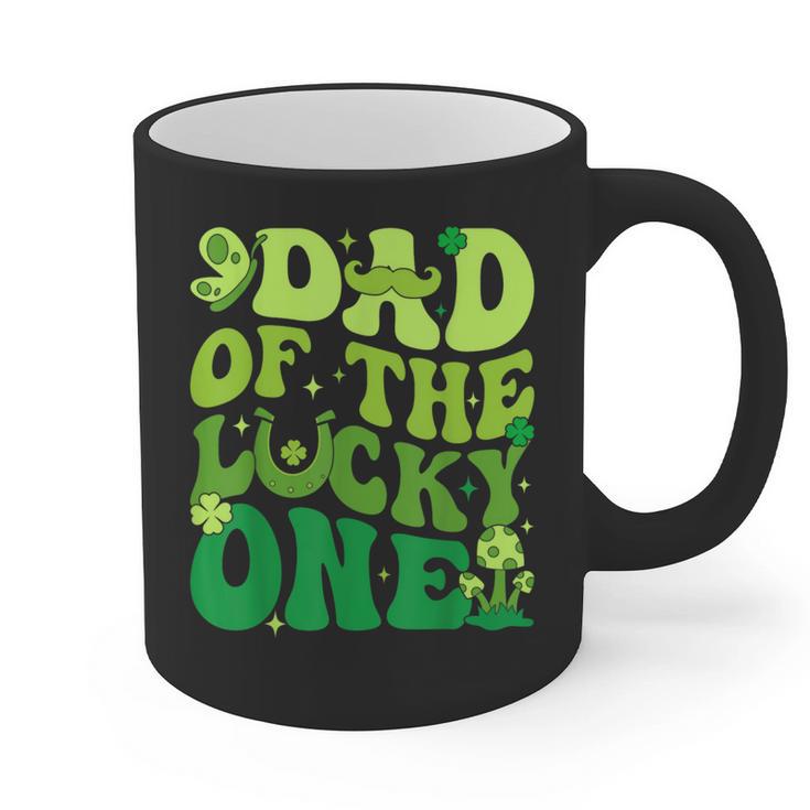 Dad Of The Lucky One Saint Patrick's Day Children Birthday Graphic Print Coffee Mug
