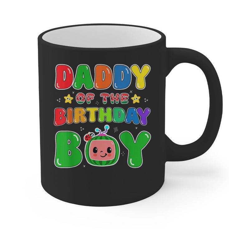 Dad And Mom Daddy Of The Birthday Boy Tee Melon Family Party Graphic Print Coffee Mug