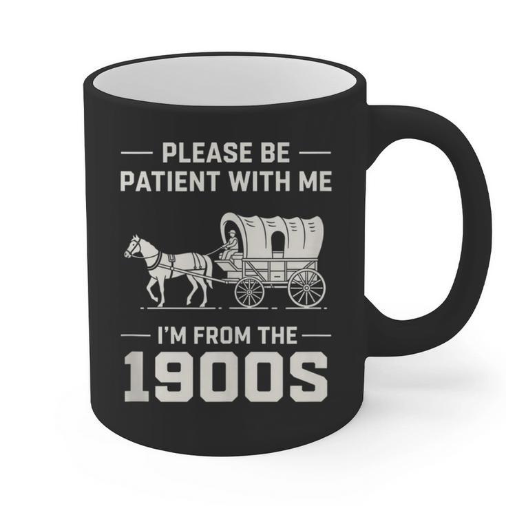 Dad Please Be Patient With Me I'm From The 1900s Vintage Graphic Print Coffee Mug