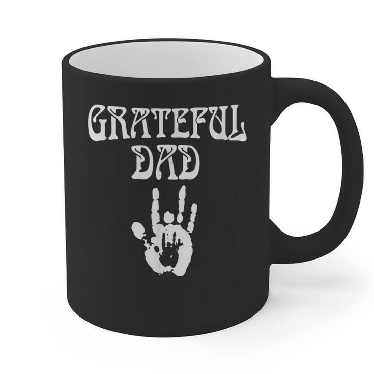 Dad Retro Distressed Grateful Dad Graphic Print Coffee Mug
