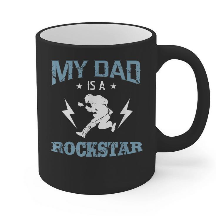 MY DAD IS A ROCKSTAR DADDY Father Sday Graphic Print Coffee Mug