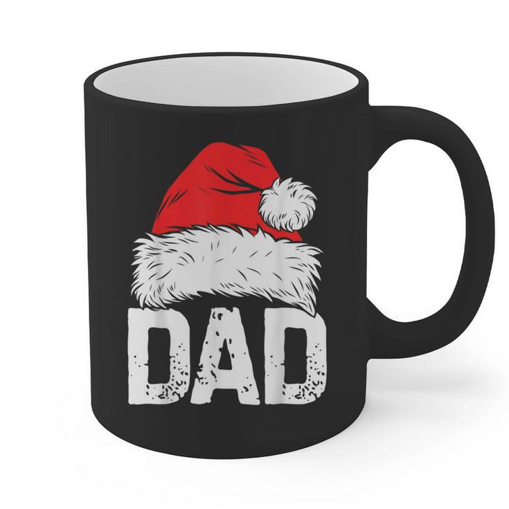 Dad Santa Christmas Family Matching Pajamas Papa Xmas Father Short Sleeve Graphic Print Coffee Mug