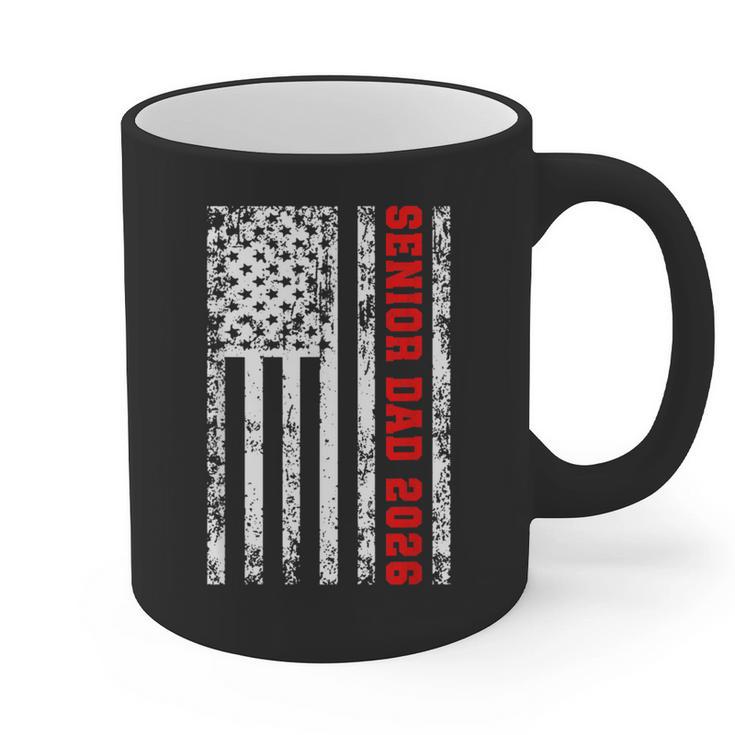 Dad Senior 2026 Proud Dad Of A Class Of 2026 Graduate Flag Graphic Print Coffee Mug