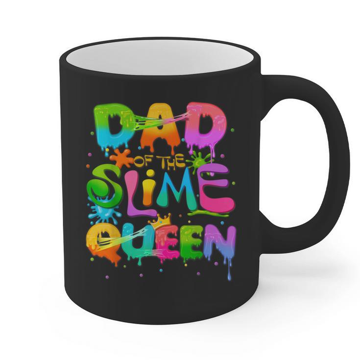 Dad Of The Slime Queen Birthday Family Matching Party Graphic Print Coffee Mug