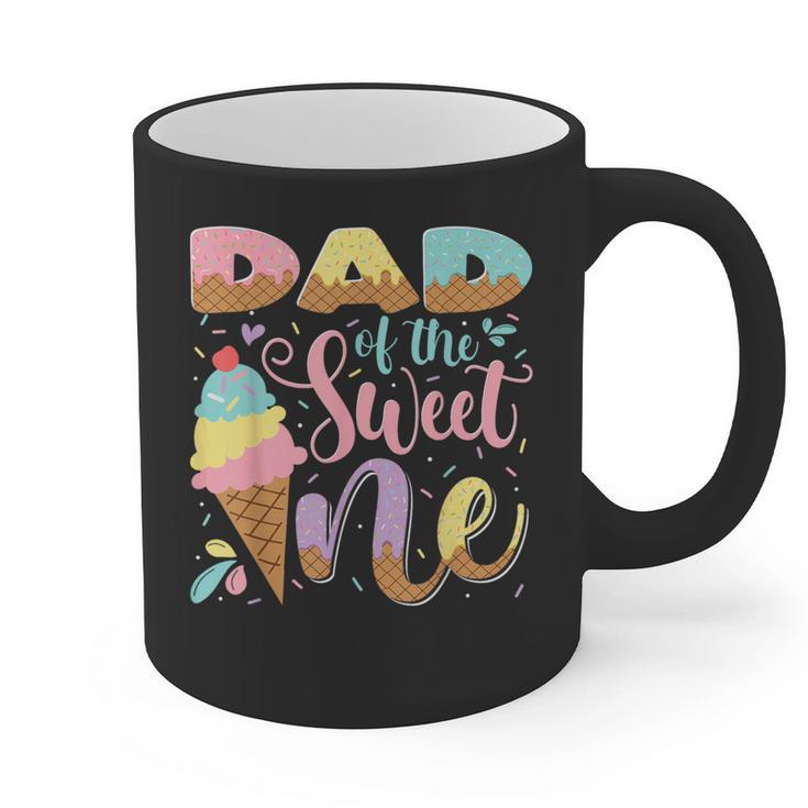 Dad Of The Sweet One Ice Cream 1St Birthday Party Graphic Print Coffee Mug