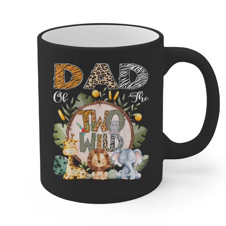 Dad Of The Two Wild Animal Safari 2Nd Birthday Party Graphic Print Coffee Mug