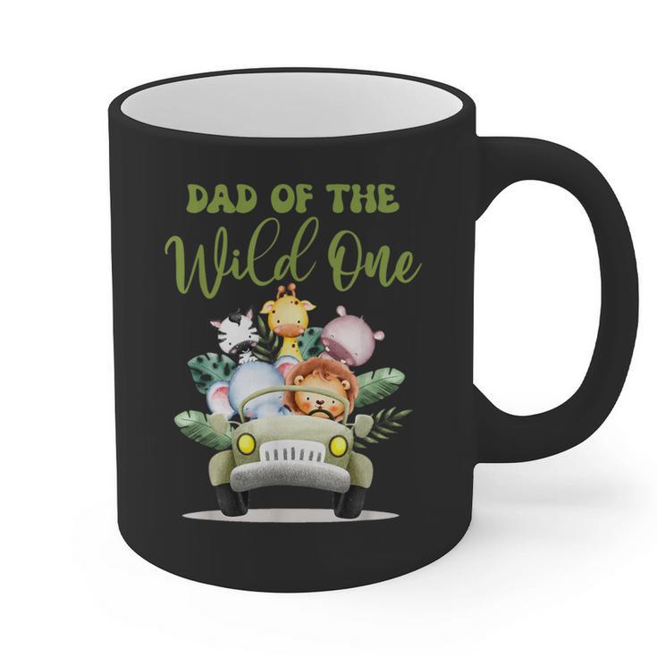 Dad Of The Wild One 1st Birthday Safari Family Matching Graphic Print Coffee Mug
