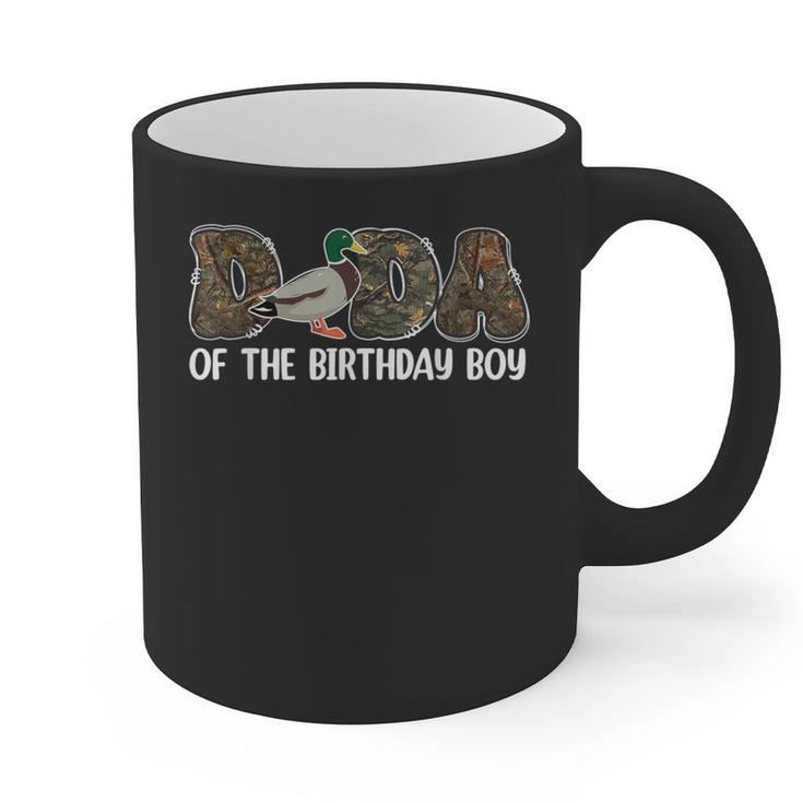 Dada Of The Birthday Boy One Lucky Duck 1st Birthday Family Graphic Print Coffee Mug