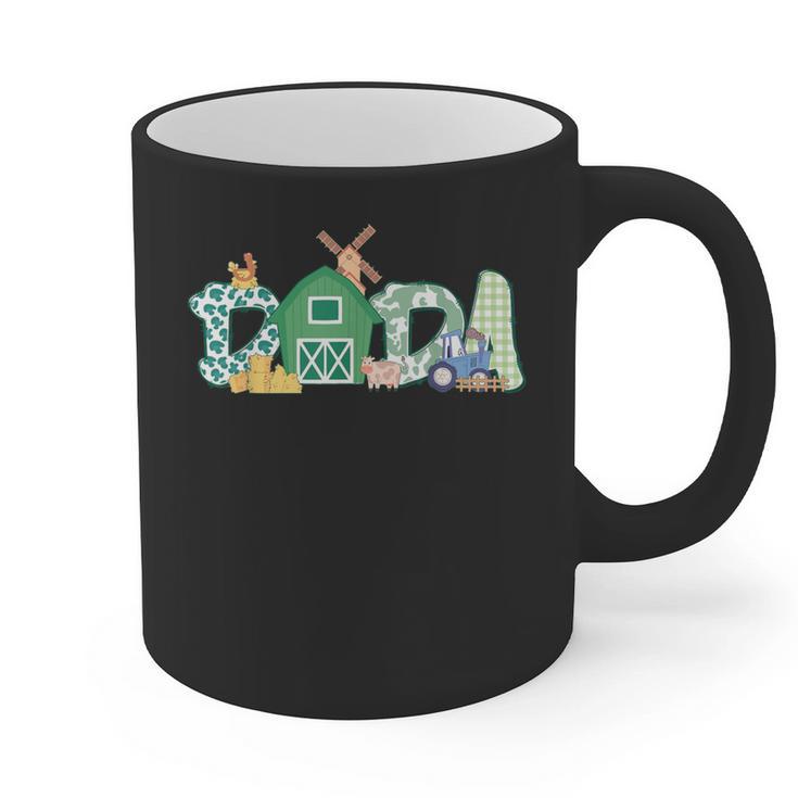Dada Farm Animal Birthday Family Matching Party Dad Father Graphic Print Coffee Mug