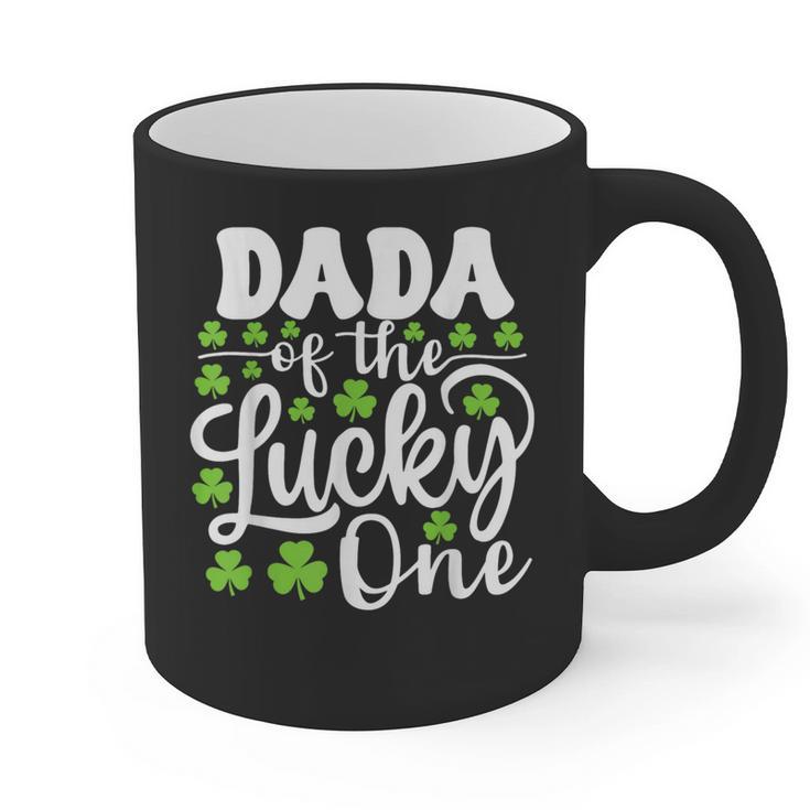 Dada Of The Lucky One First Birthday St Patrick's Day Graphic Print Coffee Mug