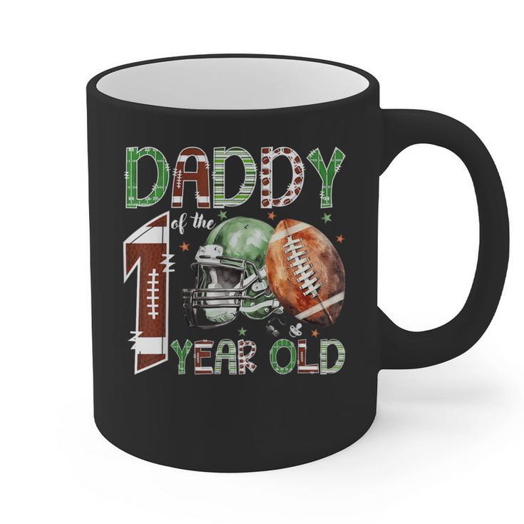 Daddy Of The 1 Year Old Football Lover 1st Birthday Boy Graphic Print Coffee Mug