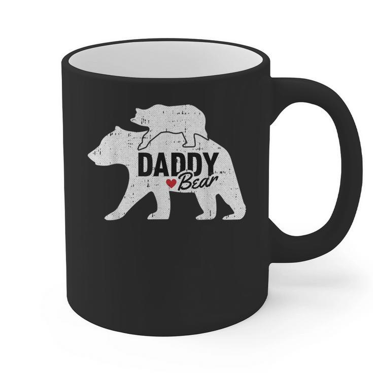 Daddy Bear Fathers Day Cute Baby Cub Papa Dad-a Pops Small Graphic Print Coffee Mug