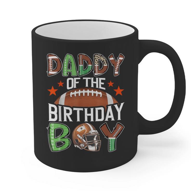 Daddy Of The Birthday Boy Game Day Football Graphic Print Coffee Mug