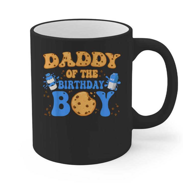 Daddy Of The Birthday Boy Milk And Cookies Lover Graphic Print Coffee Mug