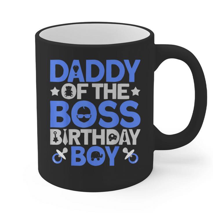 Daddy Of The Boss Birthday Party Outfit Like A Boss Daddy Graphic Print Coffee Mug