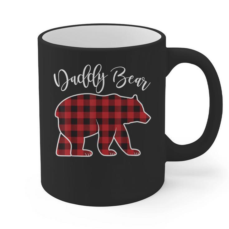 Daddy Dad Bear Pajama Red Buffalo Xmas Family Christmas Graphic Print Coffee Mug