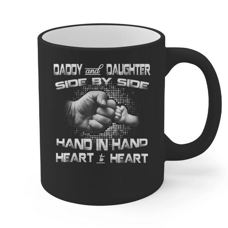 Daddy Daughter Fist Bump Matching Father's Day Best Dad Graphic Print Coffee Mug