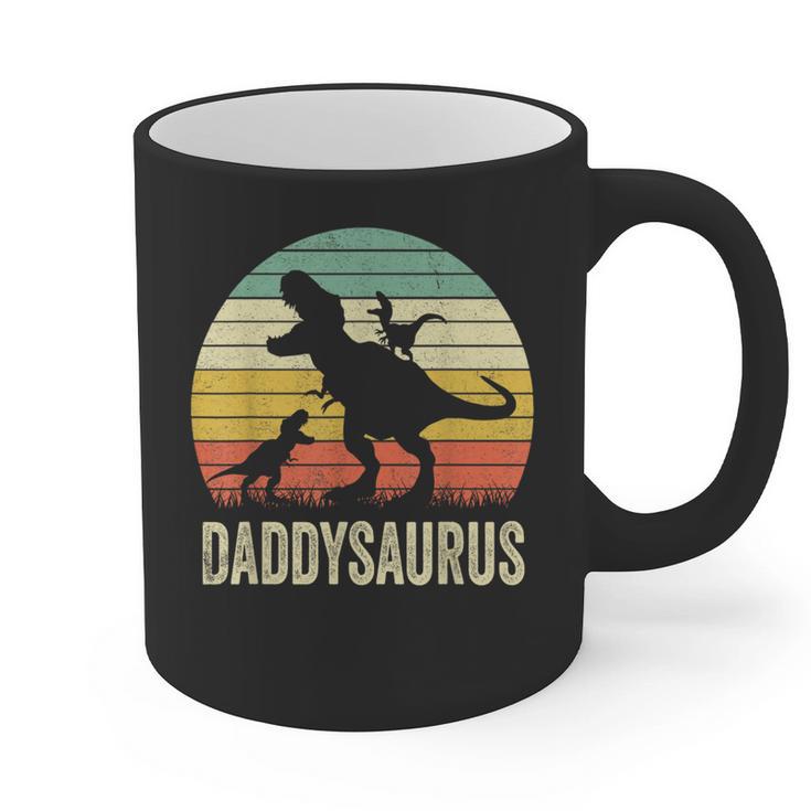 Daddy Dinosaur Daddysaurus 2 Kids For Dad Graphic Print Coffee Mug