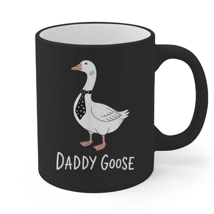 Daddy Goose Fun Father's Day Tee For Dad Graphic Print Coffee Mug