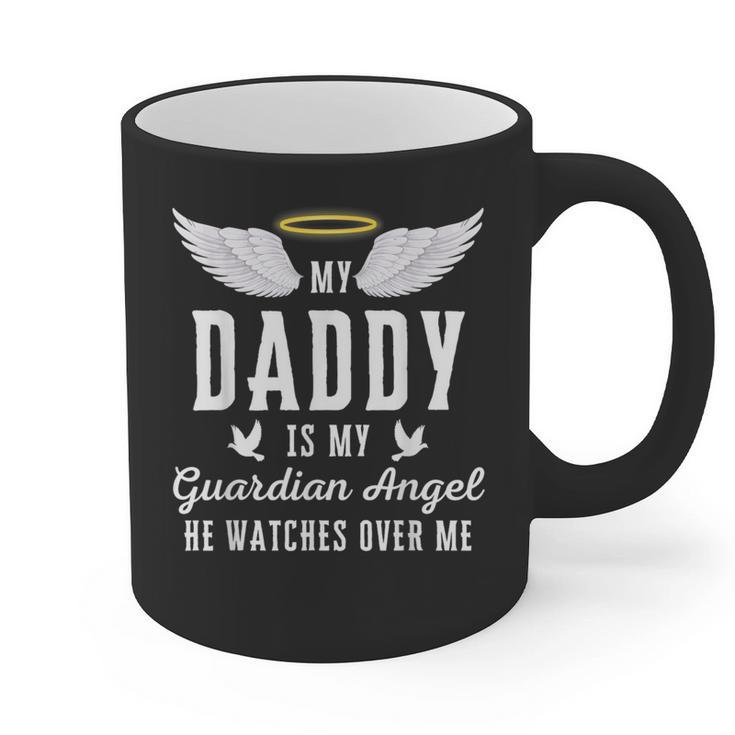 My Daddy Is My Guardian Angel In Loving Memorial Memory Tee Graphic Print Coffee Mug My Daddy Is My Guardian Angel In Loving Memorial Memory Tee Graphic Print Coffee Mug
