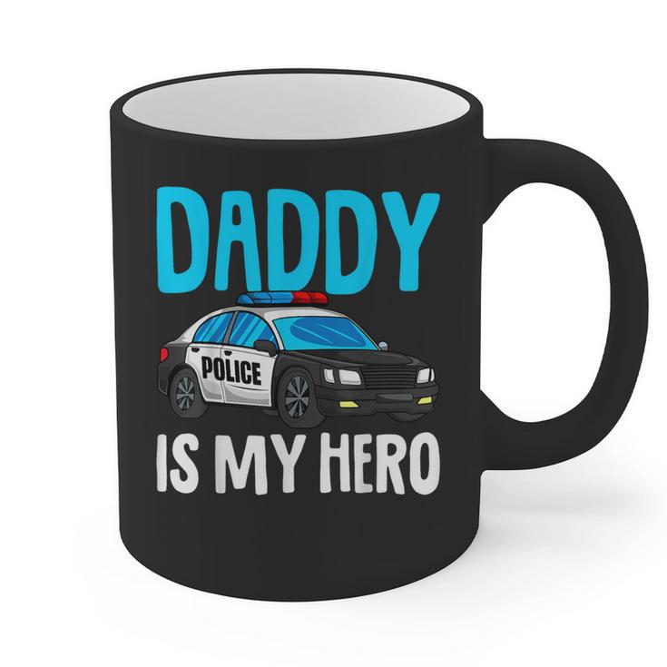 Daddy Is My Hero Police Toddler Police Officer Cop Boys Kids Graphic Print Coffee Mug