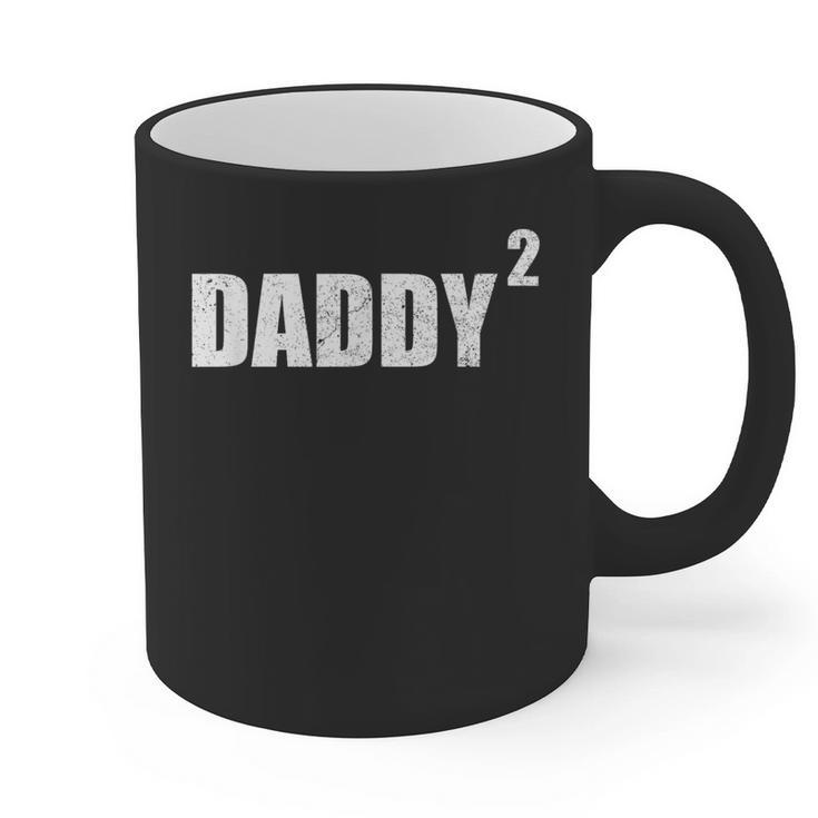 Daddy Squared Shirt 2 Second Pregnancy Announcement Shirt Graphic Print Coffee Mug