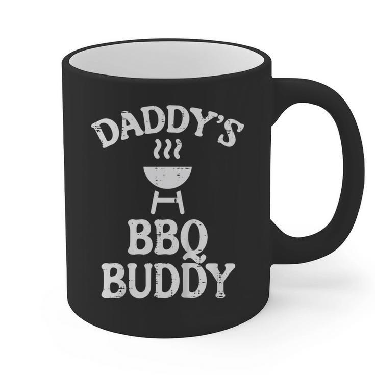 Daddys BBQ Buddy Cute Barbecue Family Match Boys Girls Kids Graphic Print Coffee Mug