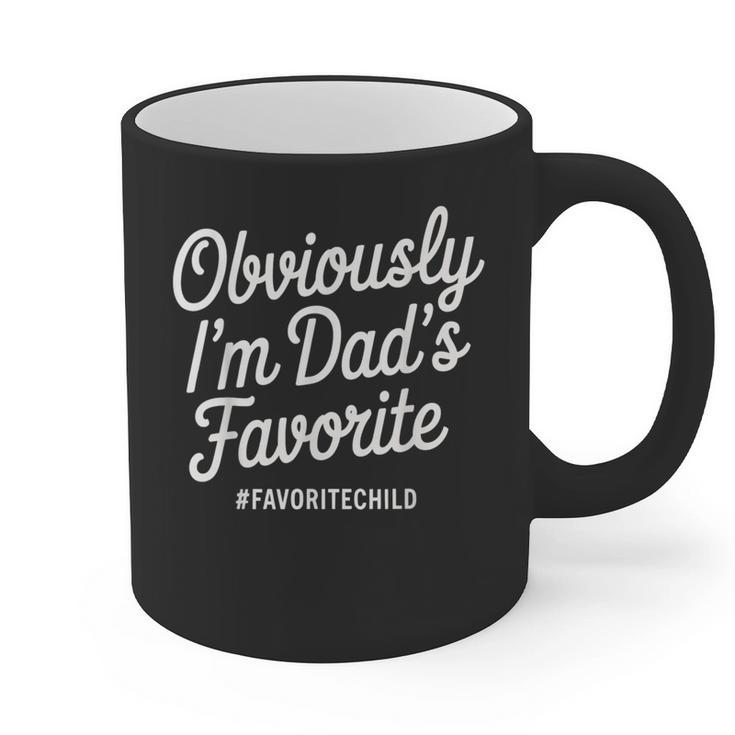Dads Favorite Son Daughter I'm Dad's Favorite Graphic Print Coffee Mug
