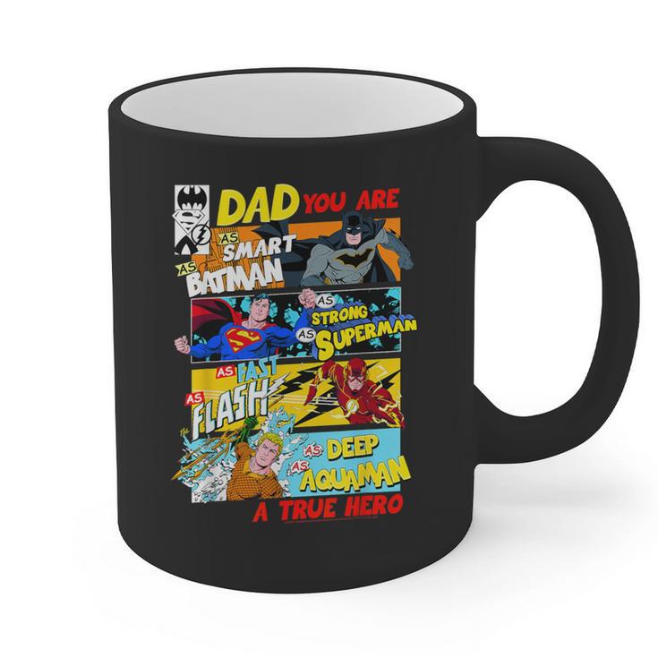 DC Comics Father's Day Justice League Dad Attributes Graphic Print Coffee Mug
