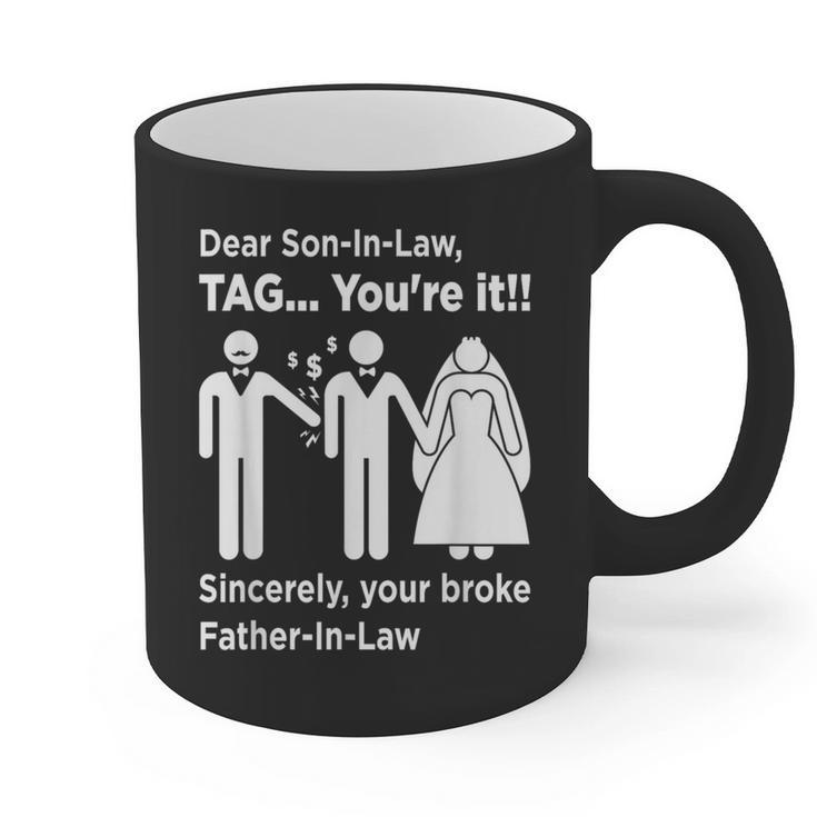 Dear Son-In-Law Father Of The Bride Dad Wedding Marriage Graphic Print Coffee Mug