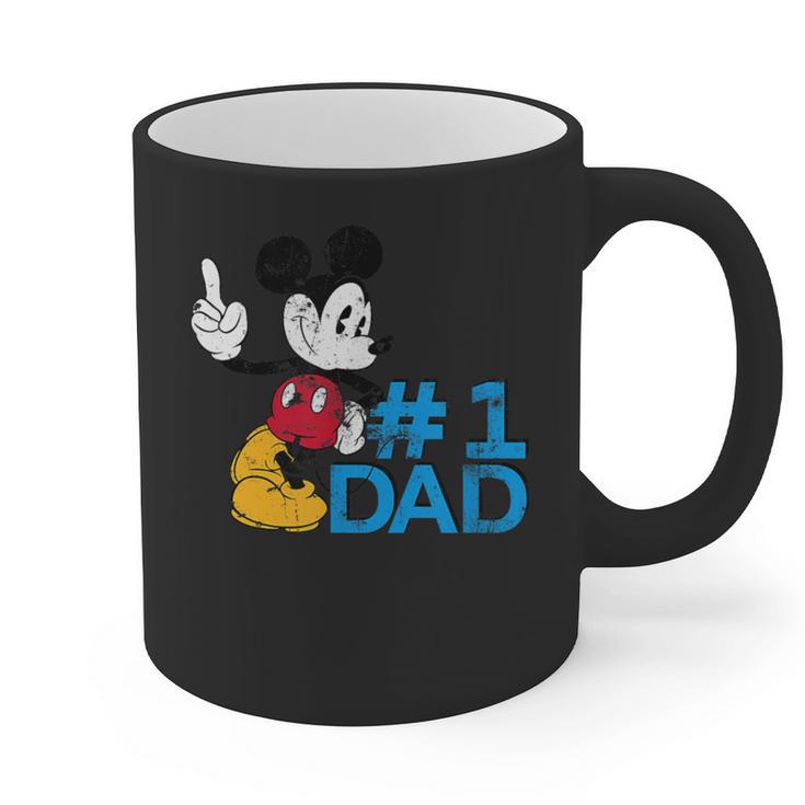 Disney Mickey Mouse Father's Day 1 Dad Graphic Print Coffee Mug