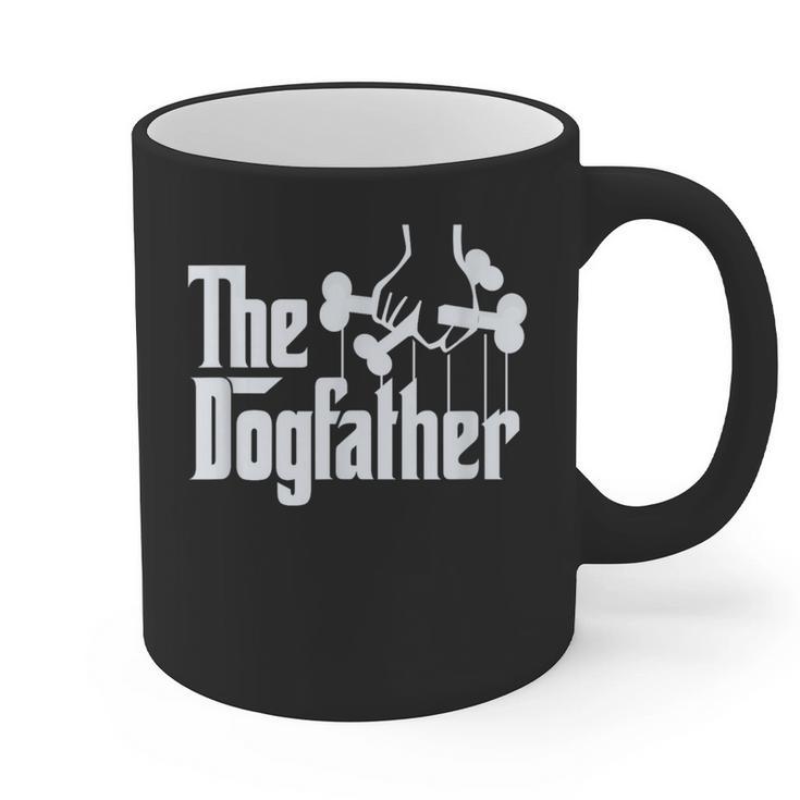 The Dogfather Dog Dad Dog Lover Graphic Print Coffee Mug