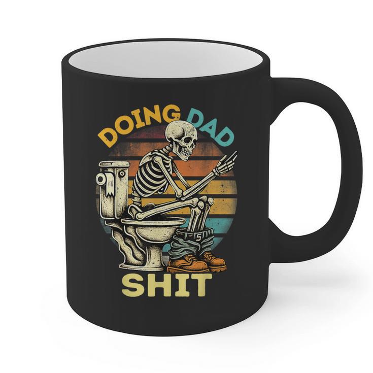 Doing Dad Shit Dad Joke Skeleton Dad Dad Father's Day Graphic Print Coffee Mug
