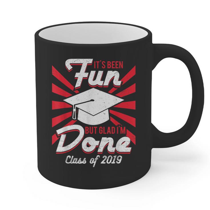 Im Done Graduating Class Of 2019 School GraduationShirt Graphic Print Coffee Mug