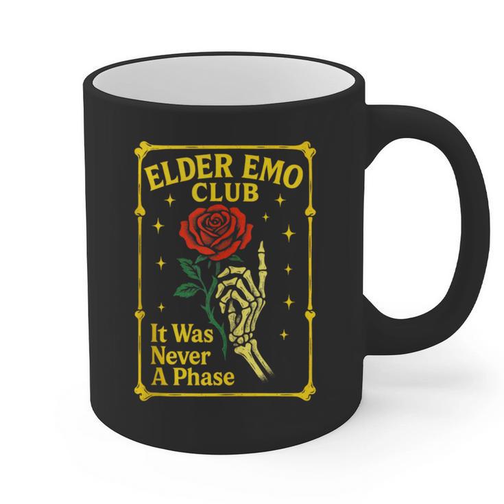 Elder Emo Club Emo Gothic Music Nostalgia Graphic Print Coffee Mug