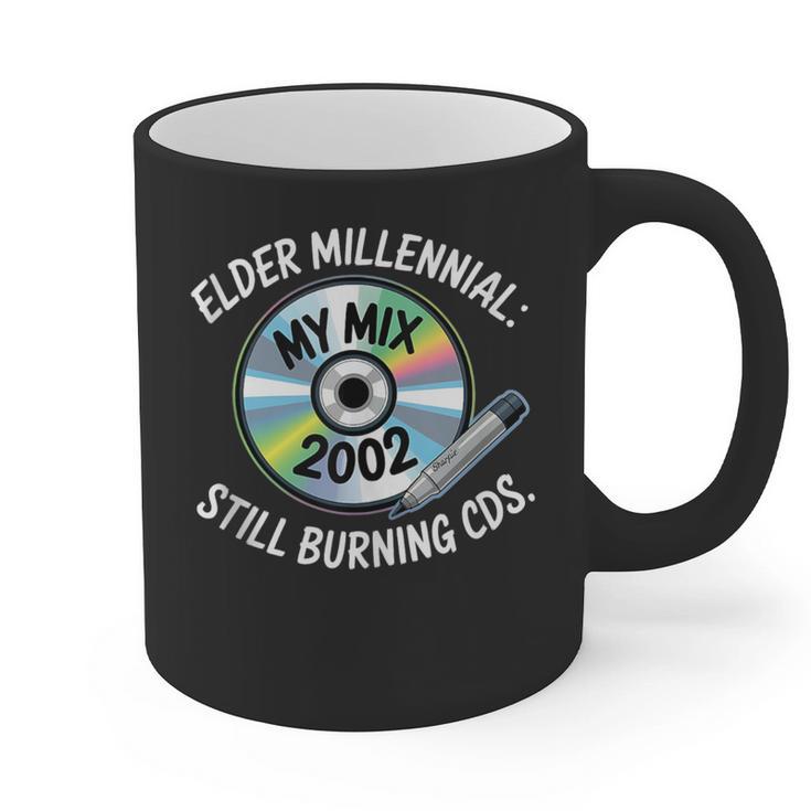 Elder Millennials Embracing 90s CDs Nostalgia Vibes Graphic Print Coffee Mug