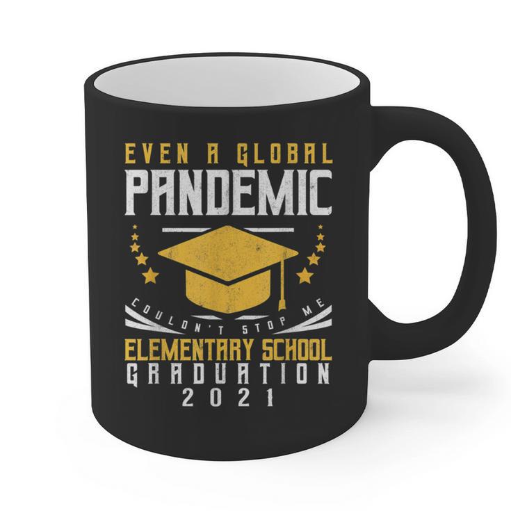 Elementary School Graduation 2021 Degree Graduate Graphic Print Coffee Mug