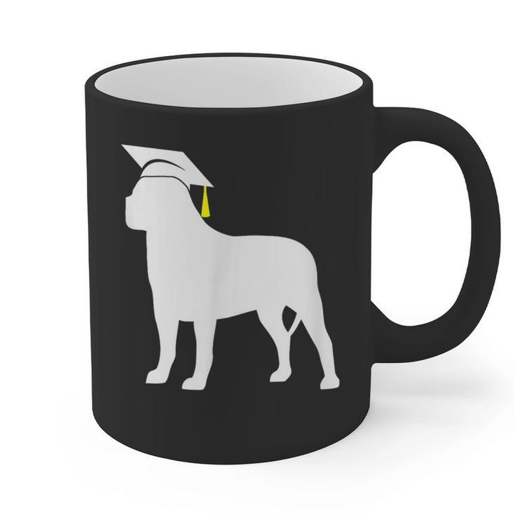 English Mastiff Graduation Dog Graduate Graphic Print Coffee Mug