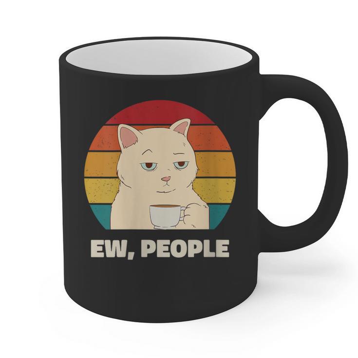 Ew People Introvert Cat Lover Crazy Colorful Cat Lady Graphic Print Coffee Mug Ew People Introvert Cat Lover Crazy Colorful Cat Lady Graphic Print Coffee Mug