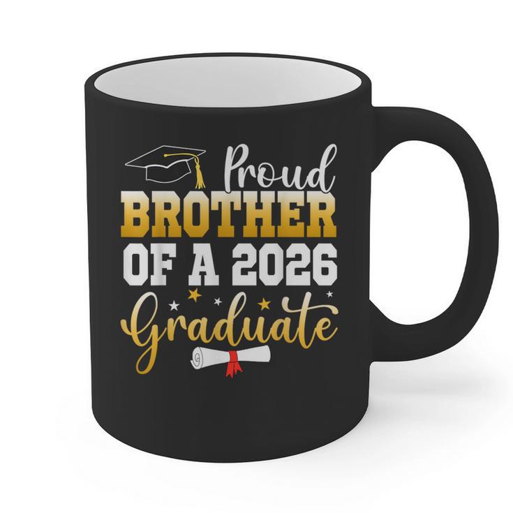 Family Graduation Party Proud Brother Of A 2026 Graduate Graphic Print Coffee Mug