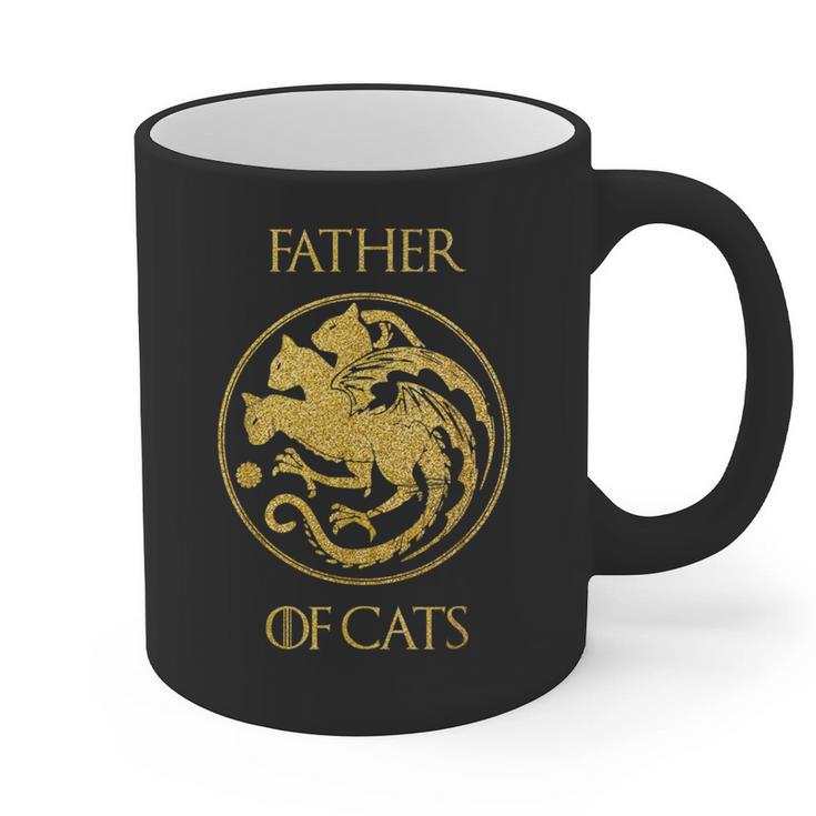Father Of Cats Shirt Cat Dad Cat Daddy Graphic Print Coffee Mug