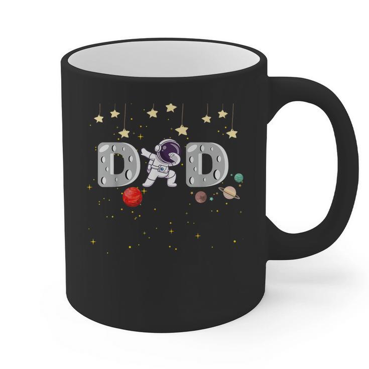 Father's Day Dad Astronaut Space Birthday Planets Daddy Graphic Print Coffee Mug