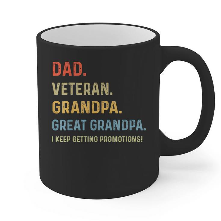 Fathers Day Dad Veteran Grandpa Great Grandpa Graphic Print Coffee Mug